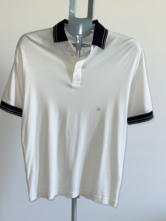 Express Other - Express Men's White Black Contrast Polo Shirt Size XS